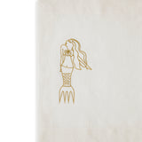 Sea Whispers Gold Linen Placemat